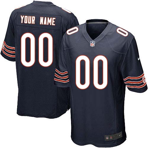 Youth Elite Nike Jersey Navy Blue Home - Customized NFL Chicago Bears